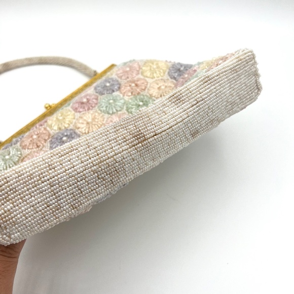 VTG Flower Beaded Handbag - Picture 10 of 10